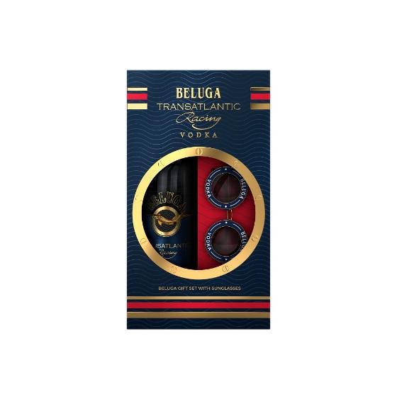 Beluga Transatlantic Gift Pack Vodka 70cl