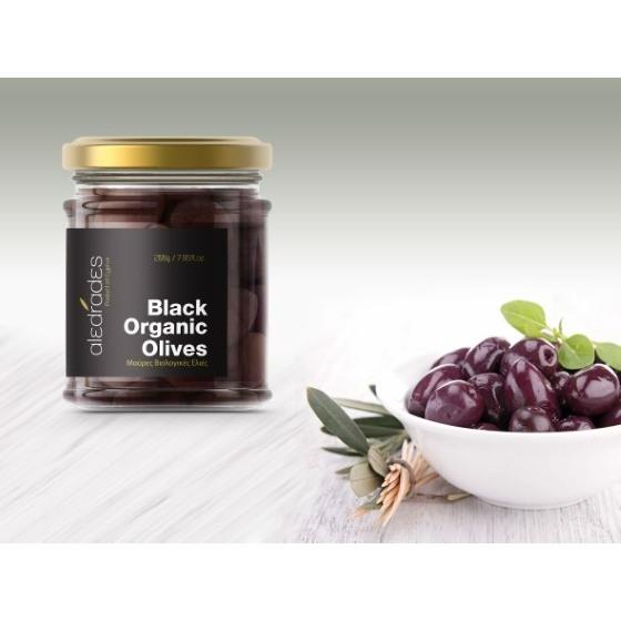 Aledrades Black Organic Olives 200g