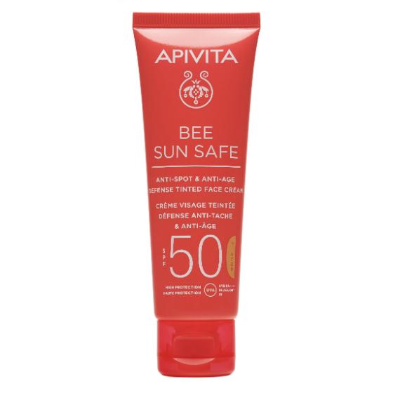 Bee Sun Safe Face Anti-Spot & Anti-Age Defense Tinted Face Cream SPF50 50ml