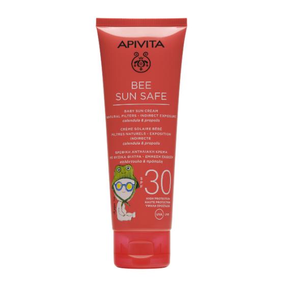 Bee Sun Safe Face Baby Sun Cream Natural Filters - Indirect Exposure SPF30 100ml