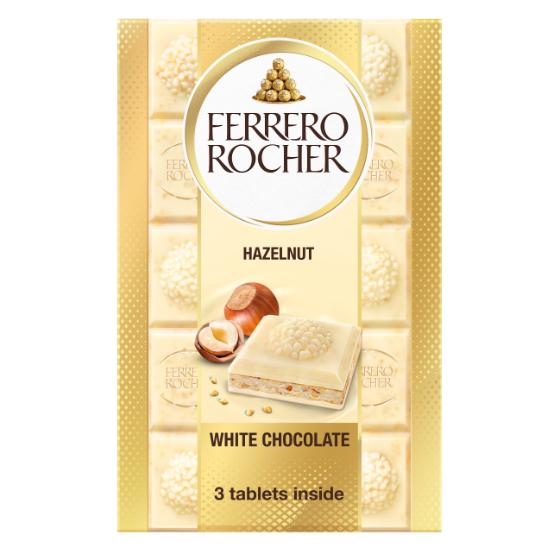 Ferrero Rocher Hazelnut White Chocolate Tablets 270g