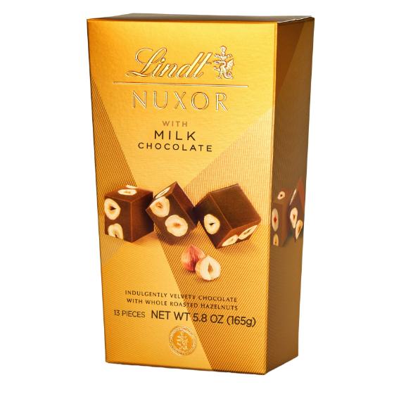 Lindt Nuxor Milk Chocolate Box with Roasted Hazelnuts 165g