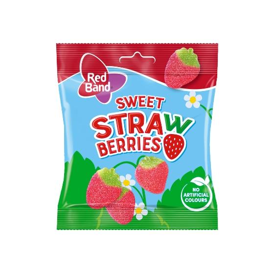 Cloetta Red Band Sweet Strawberries Bag 100g