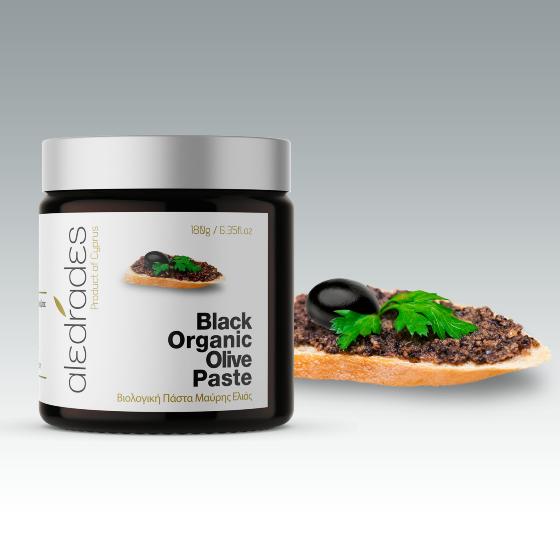 Aledrades Black Organic Olive Paste 180g
