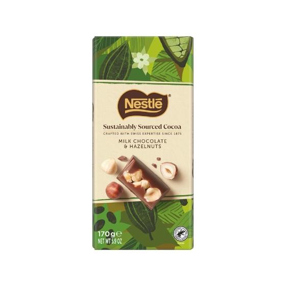 Nestle Milk Chocolate & Hazelnuts Indulgent Tablet 170g