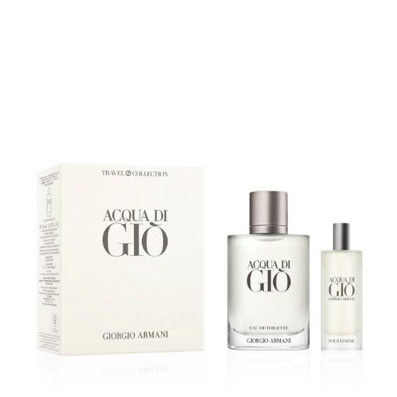 Acqua Di Gio Homme Eau de Toilette 100ml + Travel Spray 15ml Value Set