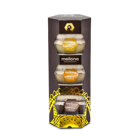 Raw Honey Gift Pack 3x125g
