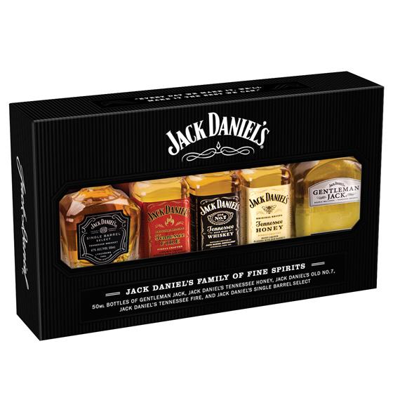 Jack Daniels Family Whiskey Pack 5x5cl