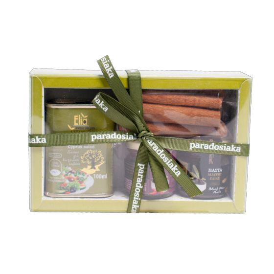 Gift Box Olive Oil & Mini Paste & Cinnamon 