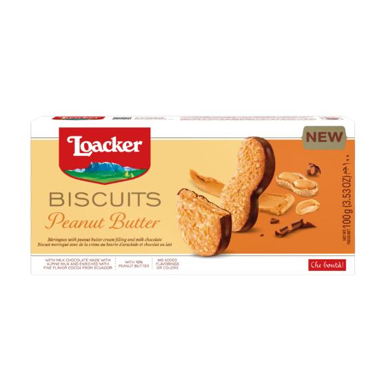 Loacker Nut Selection Biscuit Peanut Butter 100g