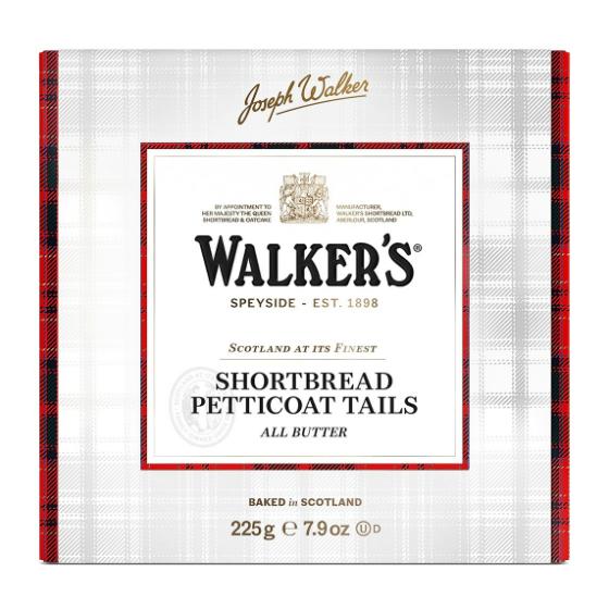 Walkers Petticoat Tail Shortbread Gift Box 225g